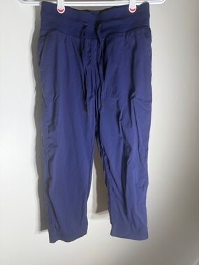 lululemon athletica Deep Navy Blue Drawstring Capris